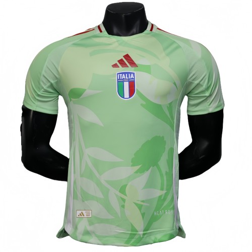 2025-26 Mens  Italy away green  Player version soccer jersey