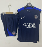 2025/26 Mens PSG blue vest short training suit