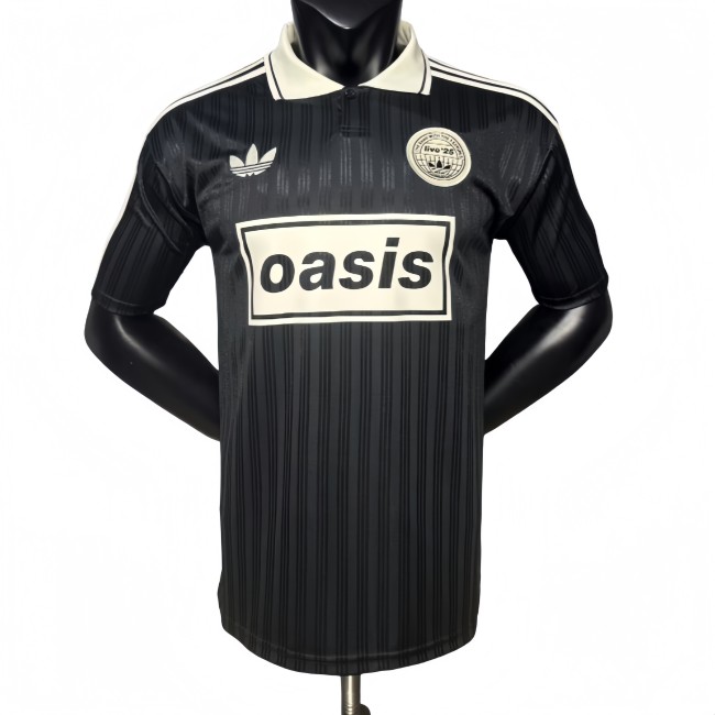 2025-26 Mens Oasis black  Player version #25  soccer jersey