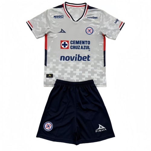 2025-26 Kids Cruz Azul  away soccer Jersey
