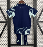 2025-26 Kids  Ajax away blue soccer  jersey