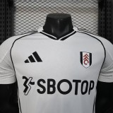 2025-26 Mens Fulham new home white Player version Soccer Jersey