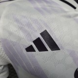 2025-26 Mens Manchester United  Player Version away white soccer Jersey