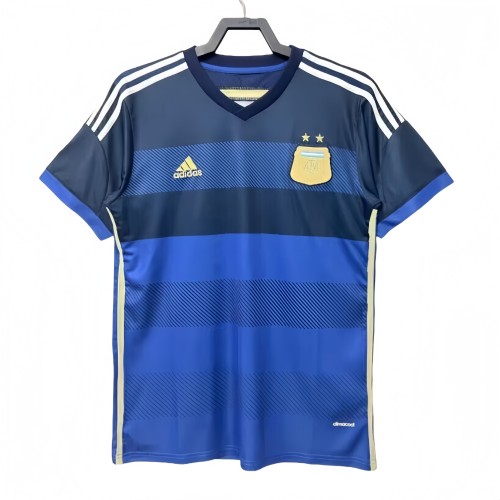 2014 Mens Argentina Away Retro Soccer Jersey