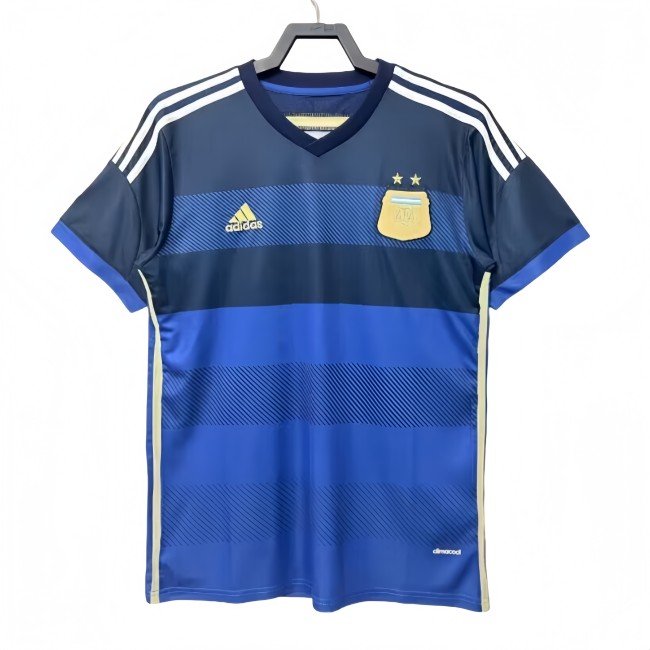 2014 Mens Argentina Away Retro Soccer Jersey