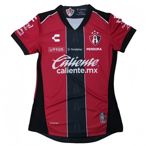 2025-26 Women Atlas home red black soccer Jersey
