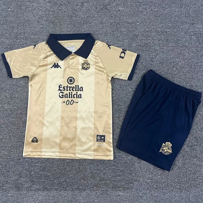 2025-26  KIDS  Deportivo La Coruna   25th Anniversary soccer Jersey