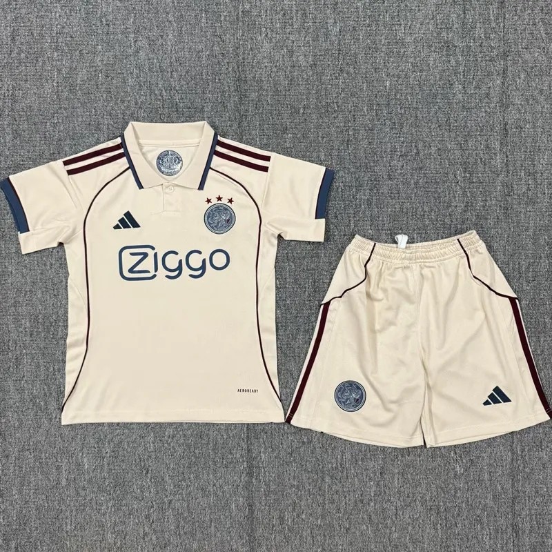 2025-26 Kids Ajax Third away soccer jersey
