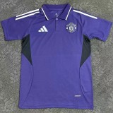 2025-26  Mens Manchester United  Purple Polo  Soccer Jersey