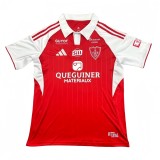 2025-26 Mens Stade Brestois Home Fans Soccer Jersey