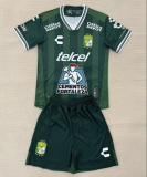 2025-26 Kids Leon home green soccer Jersey