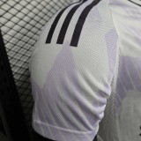 2025-26 Mens Manchester United  Player Version away white soccer Jersey