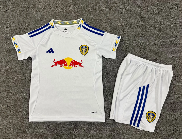 2025-26 Kids Leeds United home soccer jersey