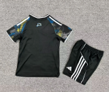 2025-26 Kids Leeds United Third away black soccer jersey