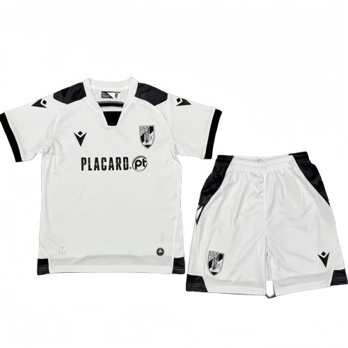 2025-26 Kids Vitoria Guimaraes Home white Fans Soccer Jersey
