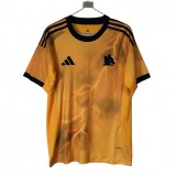 2025-26 Mens Roma  away yellow  soccer Jersey