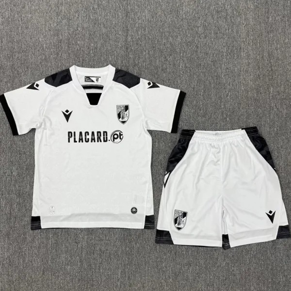 2025-26 Kids Vitoria Guimaraes Home white Fans Soccer Jersey