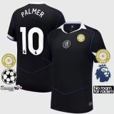 2025-26 Mens Chelsea third away  Player version black Soccer Jersey