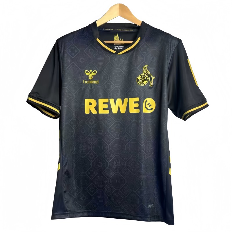 2025-26 Mens FC Koln Third away black soccer jersey