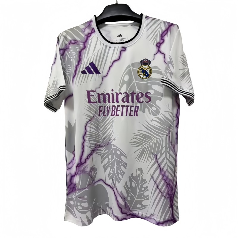 2025-26 Mens Real Madrid  white soccer jersey
