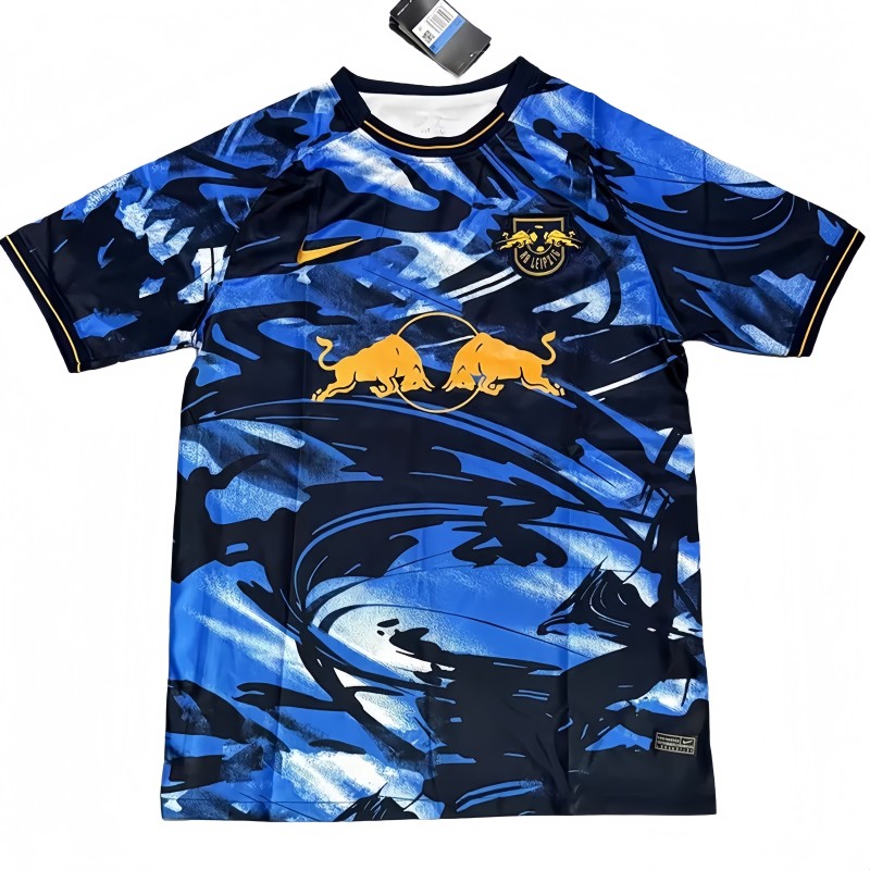2025-26 Mens RB Leipzig Third away blue  soccer jersey