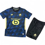 2025-26 Kids Lille  Third away blue soccer jersey