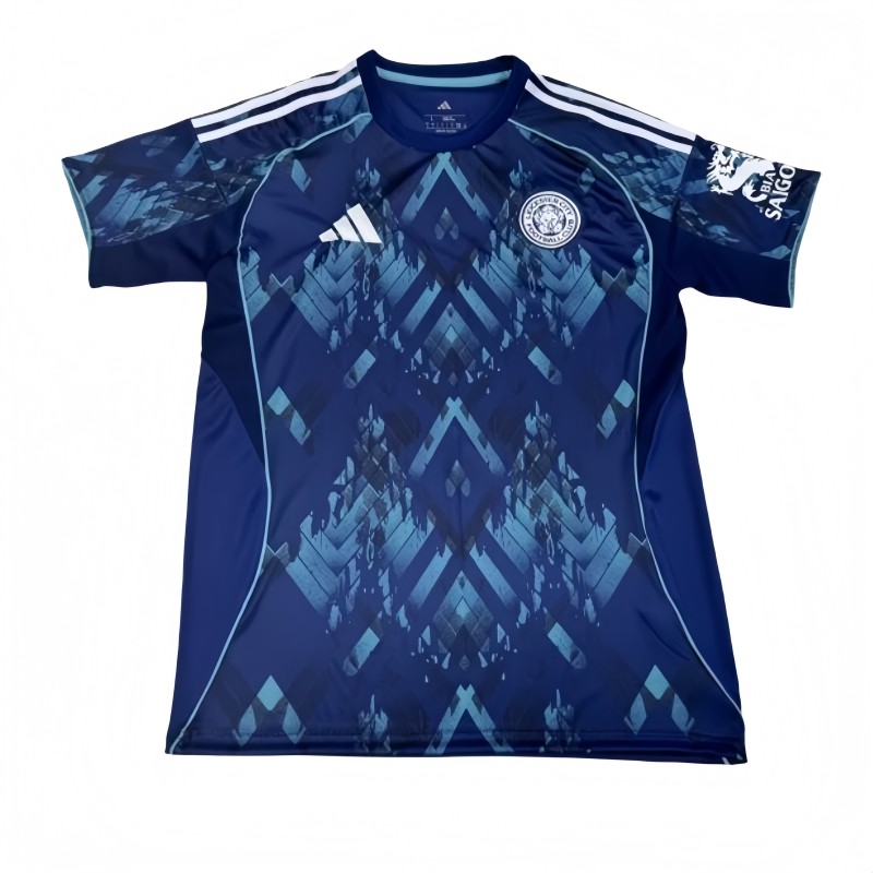 2025-26 Mens Leicester City away blue soccer Jersey