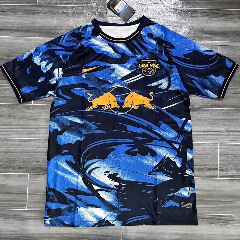 2025-26 Mens RB Leipzig Third away blue  soccer jersey