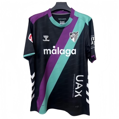 2025-26 Mens Malaga Third away black soccer jersey