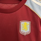 2025-26 Kids Aston Villa home soccer Jersey