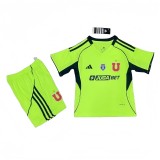 2025-26  Kids Universidad de Chile Third away green   Soccer Jersey