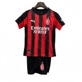 Kids  AC Milan home soccer  jersey 2025-26