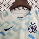 2025/26 Kids Inter Milan white  away soccer jersey