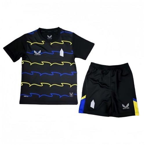 2025-26 Kids Everton Third  away black Soccer Jersey