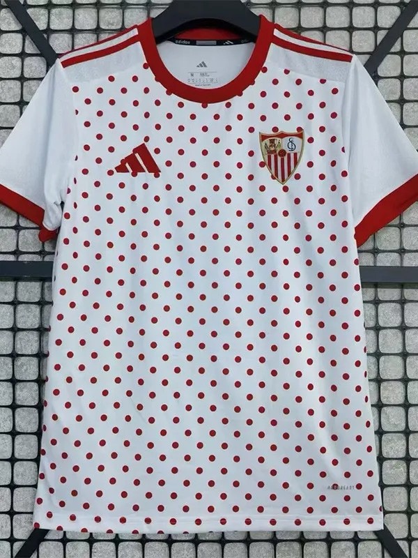 2025-26 Mens Sevilla White soccer Jersey