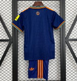2025-26 Kids  Newcastle Third away blue soccer jersey