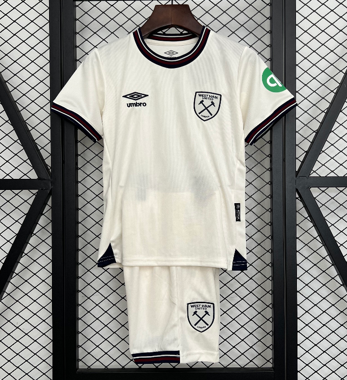 2025-26 Kids  West Ham United away soccer Jersey
