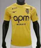 2025-26 Mens  AS Monaco Third  away  yellow  Player version soccer Jersey