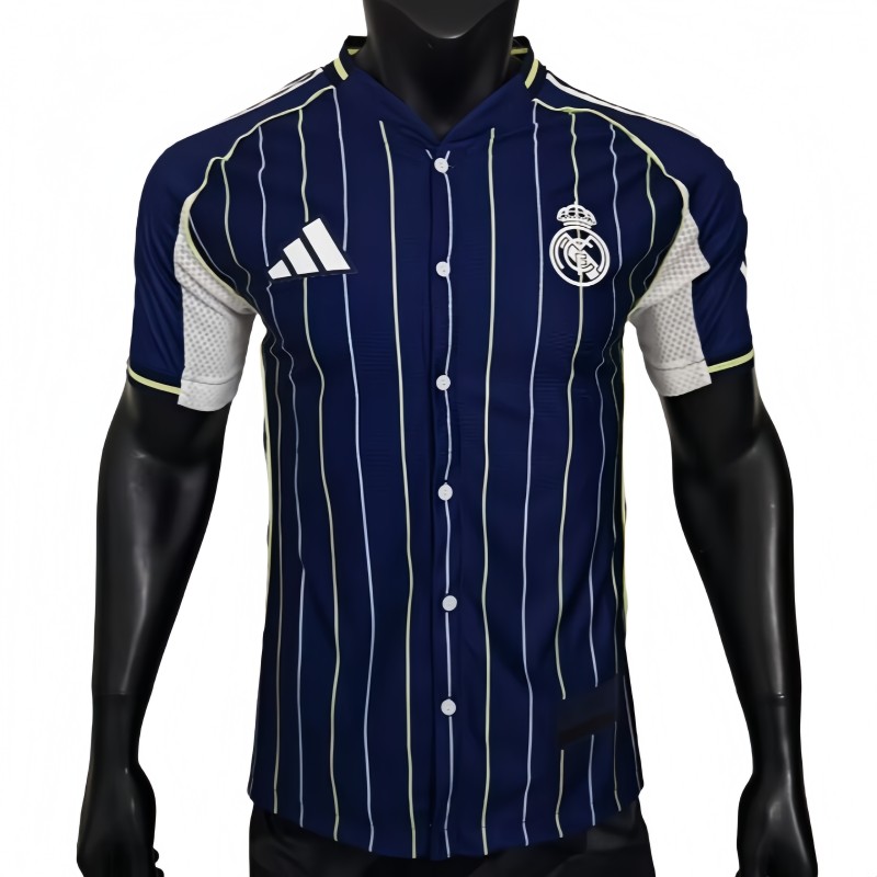 2025-26 Mens Real Madrid Player Casual Edition Baseball Jersey
