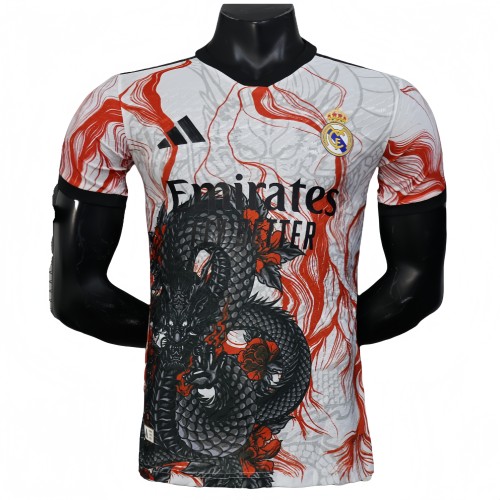 2025-26 Mens Real Madrid  Player white Special Edition Fans  soccer jersey