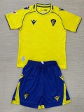 2025-26  Kids Cadiz Cheap yellow home soccer jersey