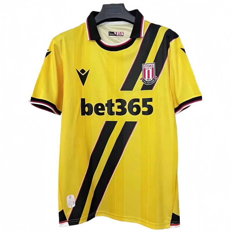 2025-26 Mens Stoke City Third away yellow  soccer jersey