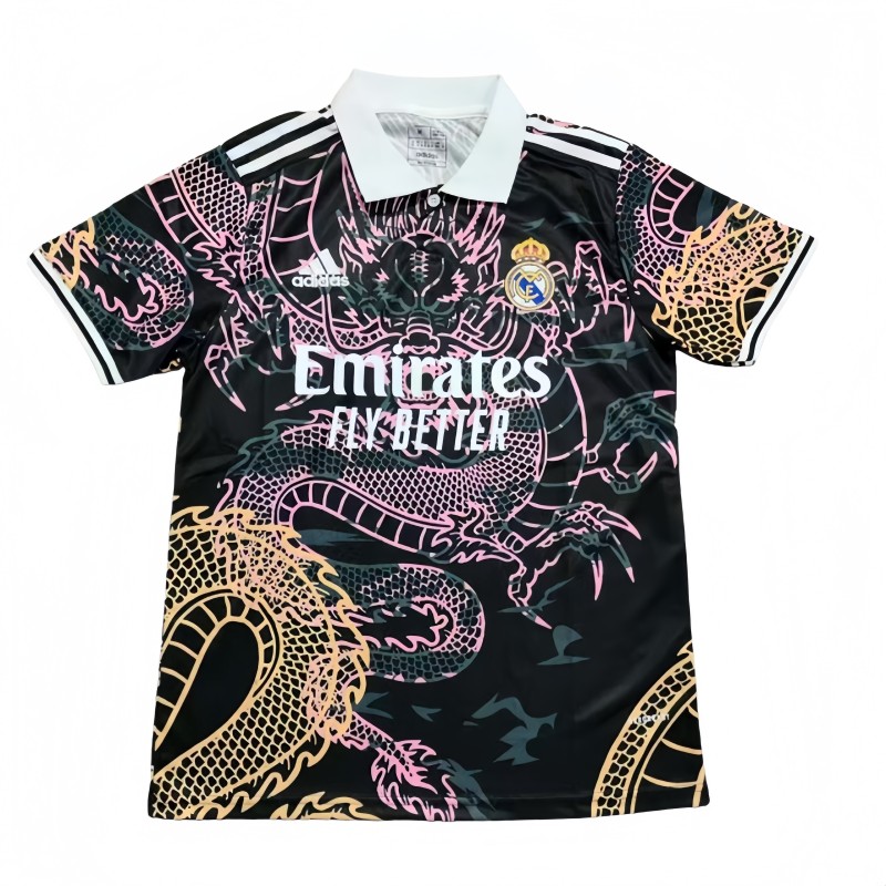 2025-26 Mens Real Madrid  Black Special Edition Fans  soccer jersey