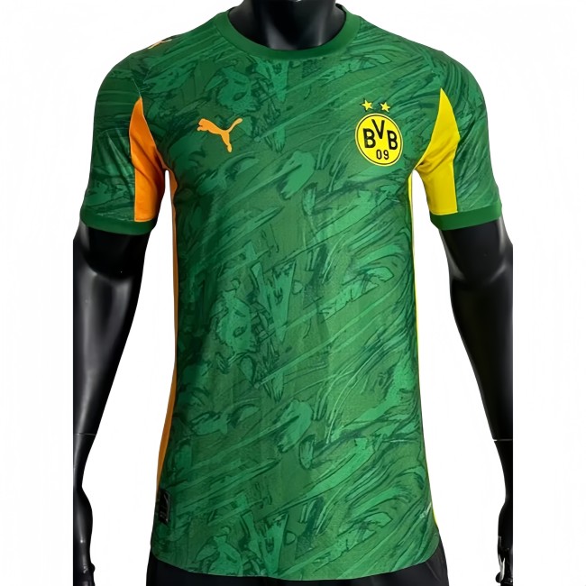 2025-26 Mens Borussia Dortmund  Player green soccer jersey