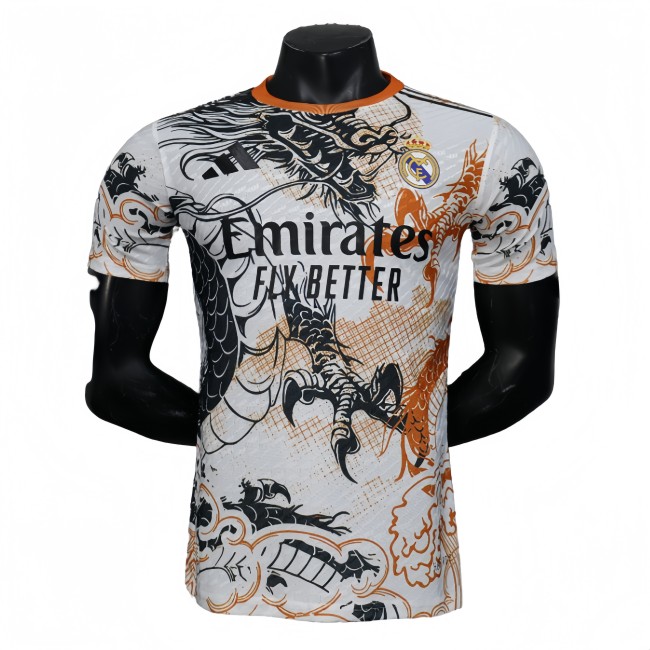 2025-26 Mens Real Madrid  Player white Special Edition Fans  soccer jersey