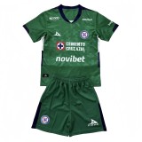 2025-26 Kids Cruz Azul  green goalkeeper soccer Jersey