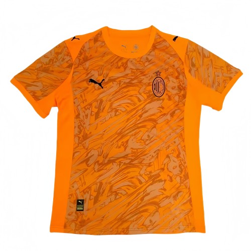 2025-26 Mens AC Milan  Orange  Soccer Jersey