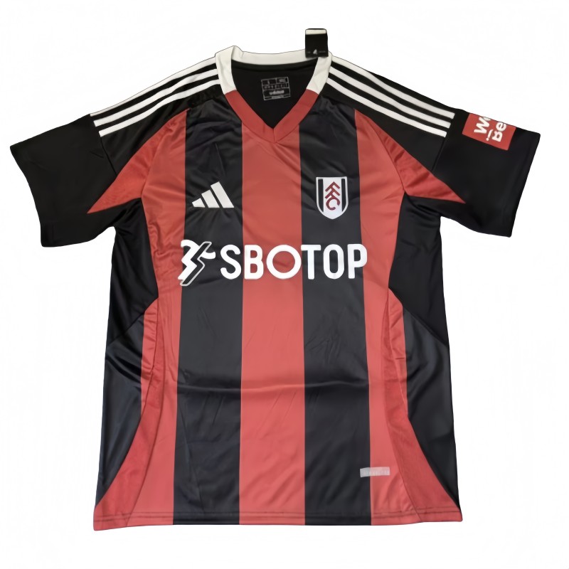 2024-25 Mens Fulham  away black  red  Soccer Jersey