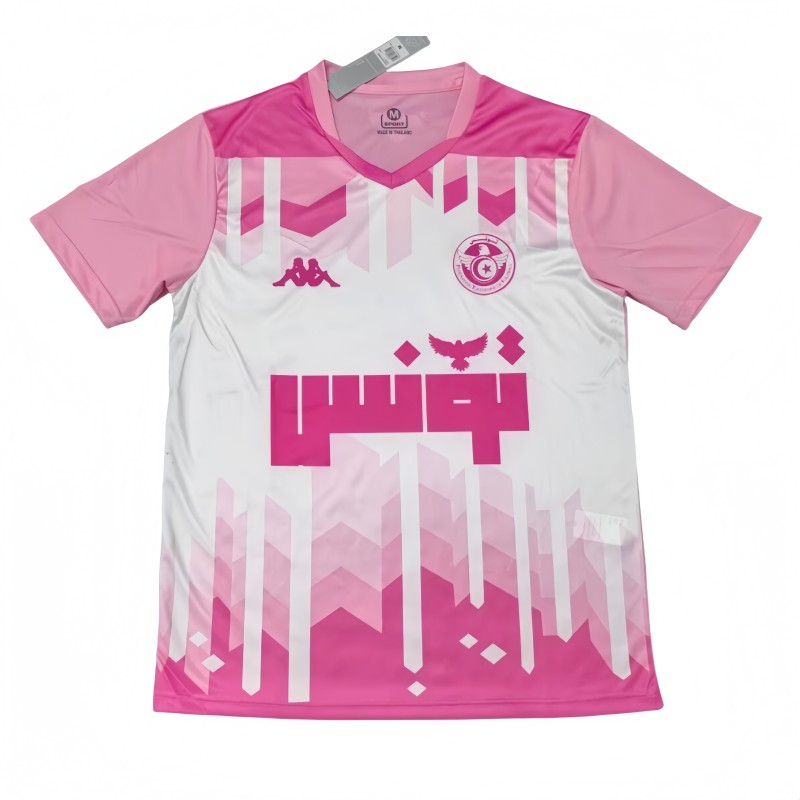 2025-26 Mens Tunisia  pink Special Edition soccer  jersey