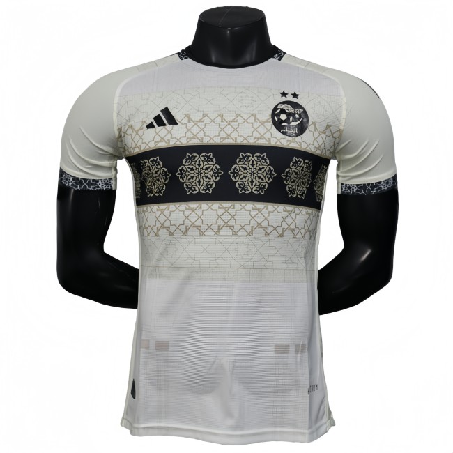 2025-26 Mens  Algeria white Player  soccer Jersey